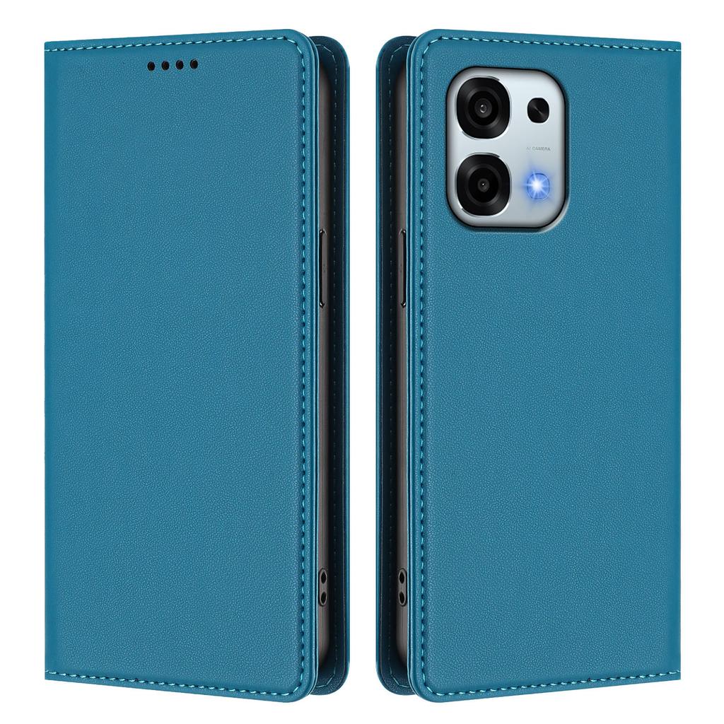 For Oppo A6 5G Leather Wallet Case Magnetic Closure RFID Blocking Phone Cover