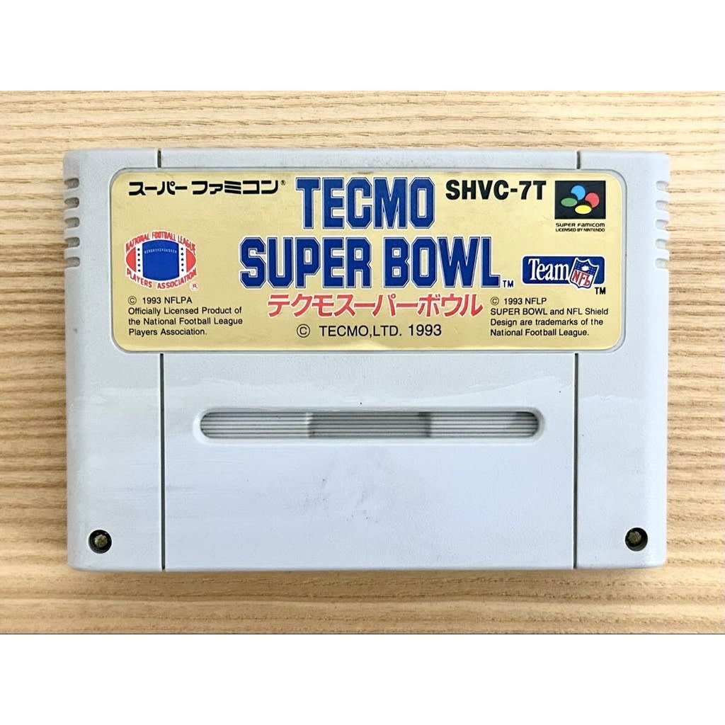 Used Tecmo Super Bowl SFC SNES Super Famicom SHVC-7T Tested Working Nintendo Sports Tecmo NTSC-J Super Nintendo Cartridge