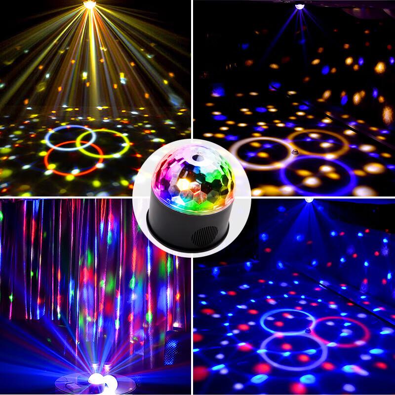 LijiuHong Voice-Activated LED Crystal Magic Ball Light