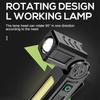 Powerful COB Flashlight Handheld Folding Lamp Camping Working Torch with Magnet Car Inspection Outdoor Red Warning Flash Lights