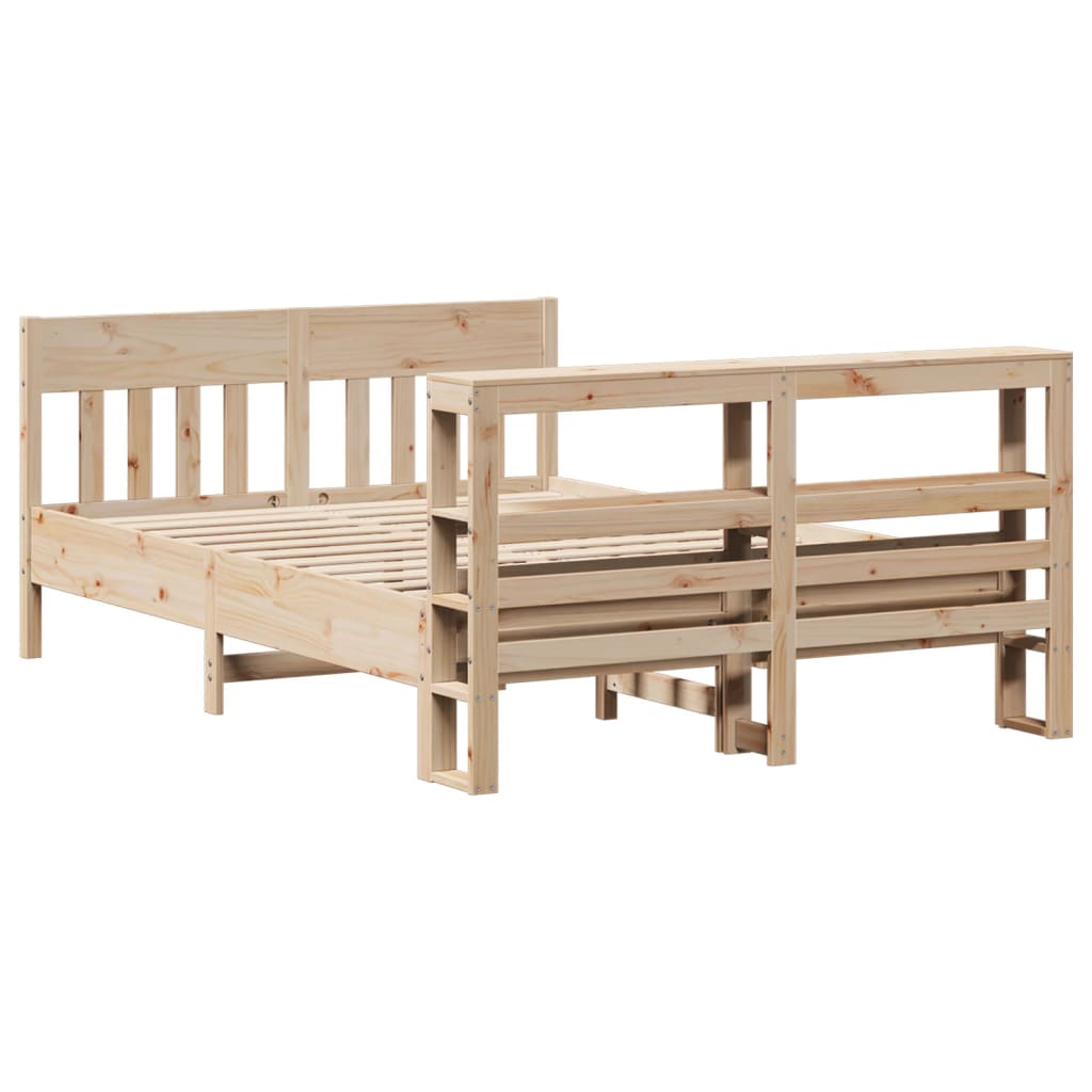 Solid Wood Bed Without Mattress 160 X 200 Cm Pine Wood