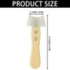 Guitar Slot Saw Cutter Fret Cleaning Cutter with Wood Handle Guitar Nut Hole Cutter with Ruler Edge for Music Instrument