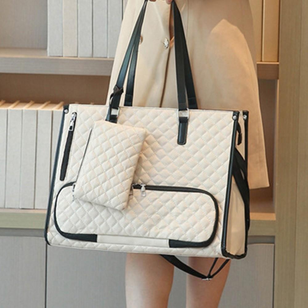 1-in-1 Laptop Lunch Tote Bag Lunch Box Shoulder Strap Multifunctional Laptop Handbag Waterproof Large Portable Laptop Bags
