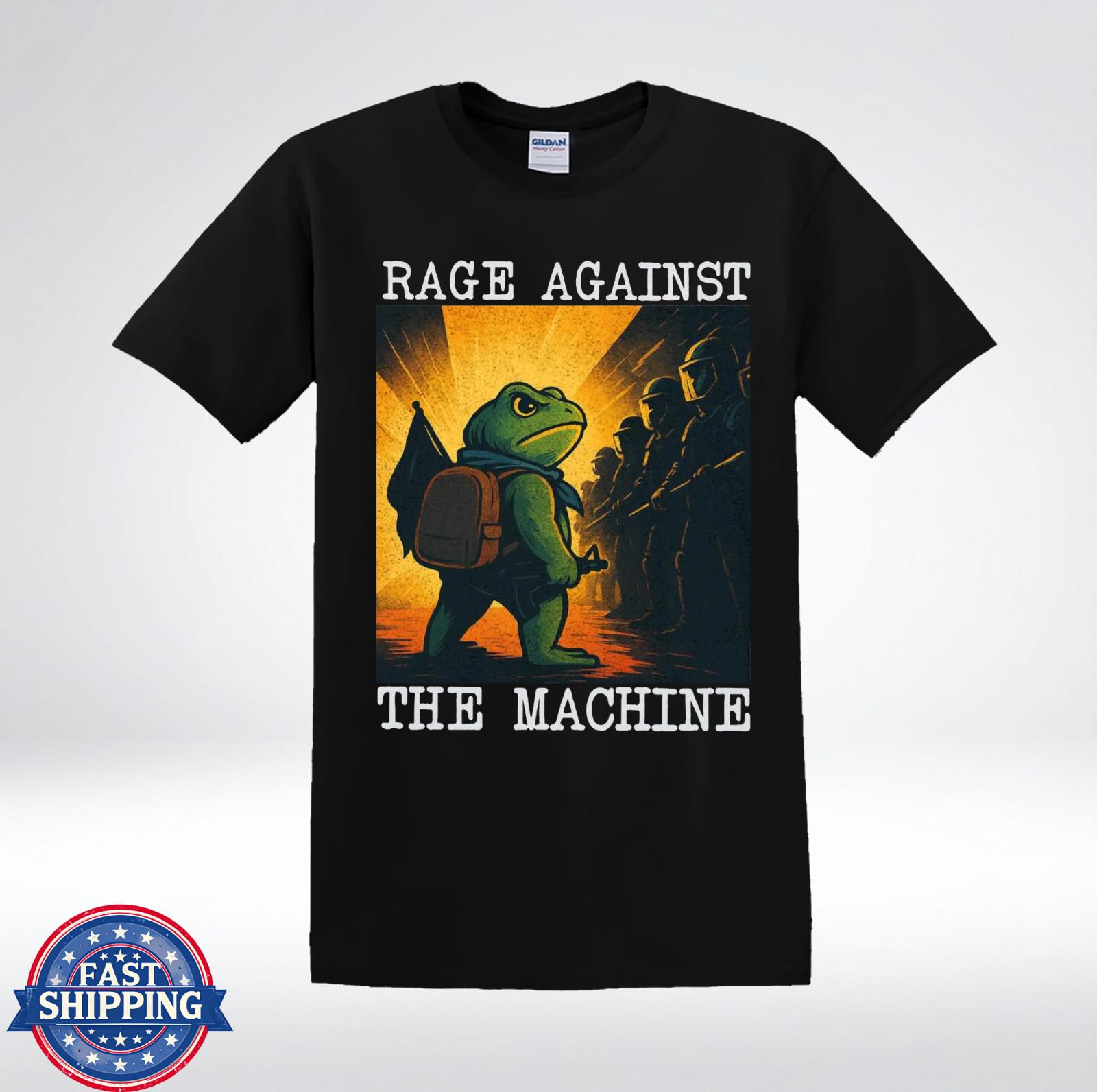 Funny Frog Rebel Art Rage Against The Machine T-Shirt S