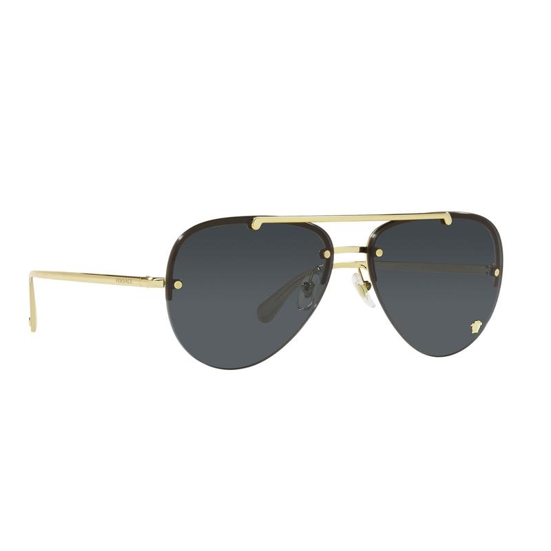 Versace Pilot Frame Alloy Pilot Style Sunglasses Same Style for Men and Women 2385663 VE2231-1002-87-gold 60