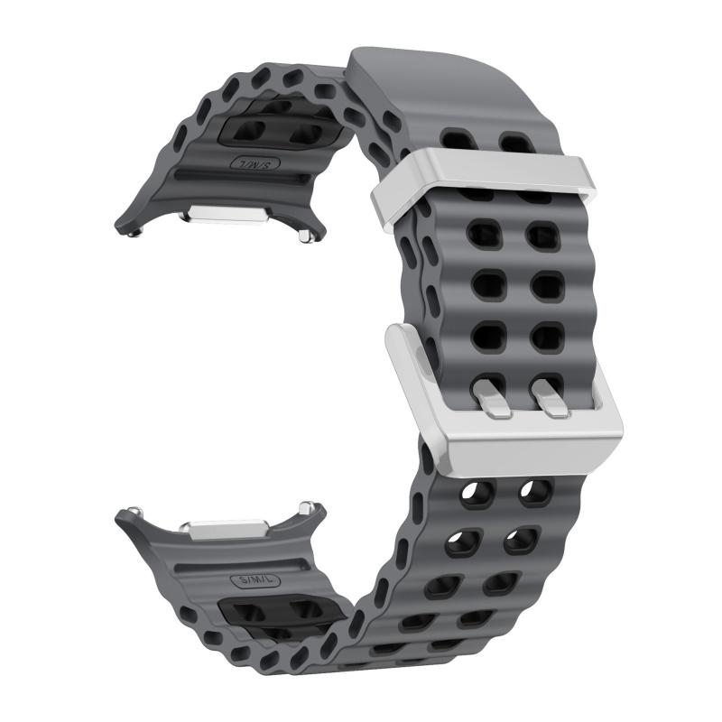 Silicone Strap For Samsung Galaxy Watch Ultra 2025 Marine Band Sports Bracelet For Samsung Galaxy Ultra 47 Breathable Watchband