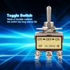 ON-Off-ON 3 Position Momentary Toggle Switch 12mm Button 6 Pin Rocker Switch 15A 250VAC Heavy Duty Spring Loaded Toggle