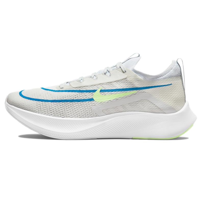 Nike Zoom Fly 4 'Hvit Imperial Blue Lime Glow' Sneakers casual CT2392-100