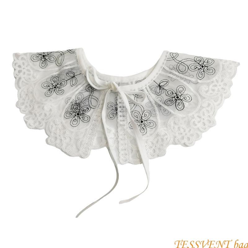 

Съемный ложный воротник Восточный Юньцзянь аксессуар Китайская невеста Эстетический цветок для дамы девушки Воротник половинной рубашки F42A