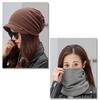 CHROME CRANE Knit Neck Warmer with Stylish and CB024 Women's Hat, Headband, Brim, Casual, (02.Black)