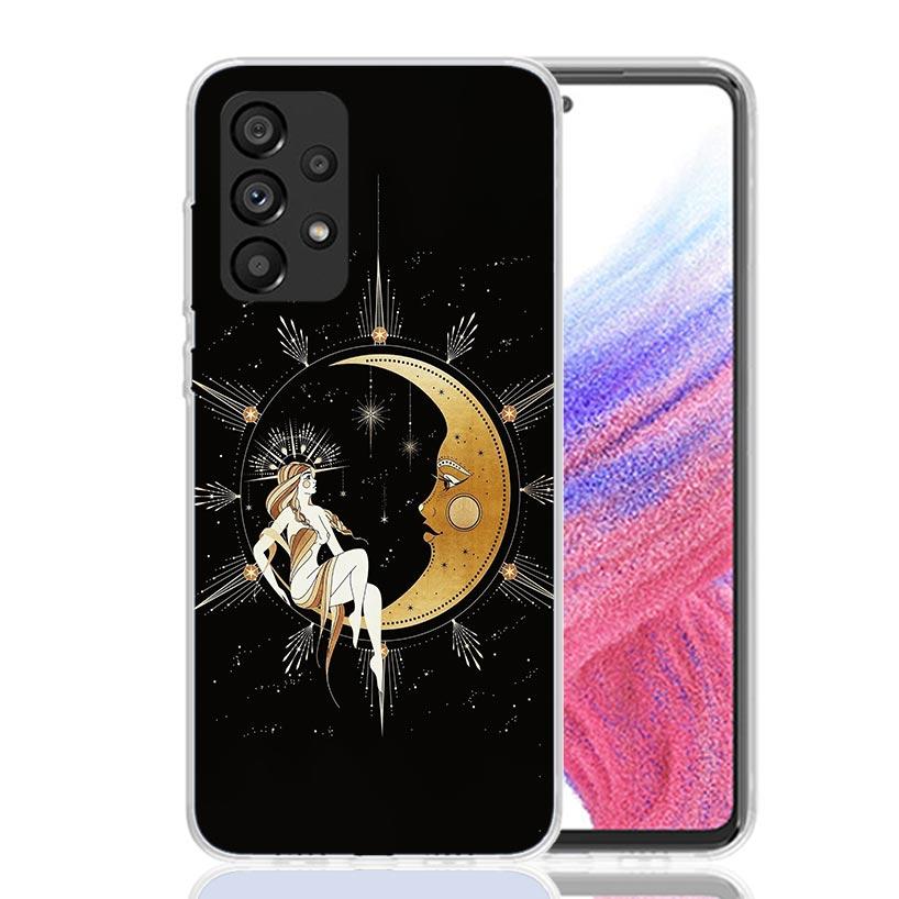 Witches Moon Tarot Mystery Totem Phone Case For Samsung Galaxy A13 A14 A15 A16 A53 A54 A55 A56 A33 A34 A35 A36 A23 A24 A25 A26 A