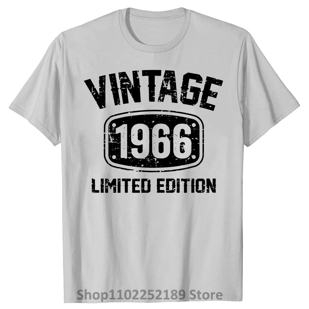 Rolig 59-åring Vintage 1966 Begränsad Upplaga 59-årsfödelsedag T-shirts Sommarstil Grafisk Bomull Julklappar T-shirt Herr
