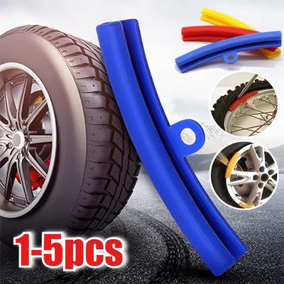5 Pezzi Colorati Salva-Bordo per Cambio Gomme Ruote Auto Moto Proteggi Cerchioni Copertura Protezione Bordo Cerchione Gomma