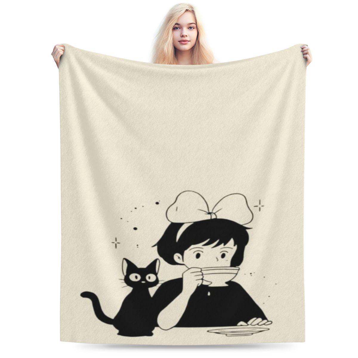 Minimalist Kiki S Delivery Service Personalized Soft Gift An UltraSoft Micro Fleece Blanket 75x100cm 30x40in