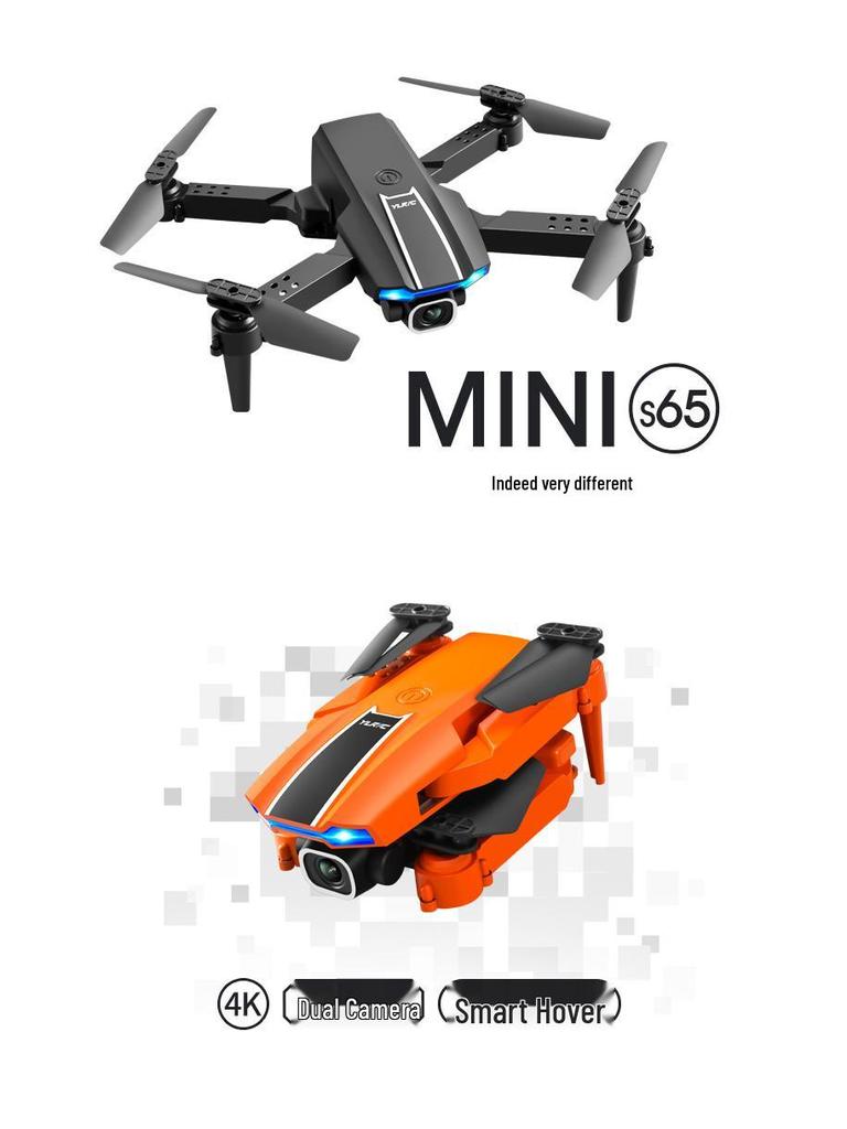 Mini S65 Dual Camera Indoor Drone with Stabilized Flight and Remote Control