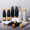 304 Stainless Steel Bamboo Lid Insulated Sports Bottle for Outdoor/Cycling