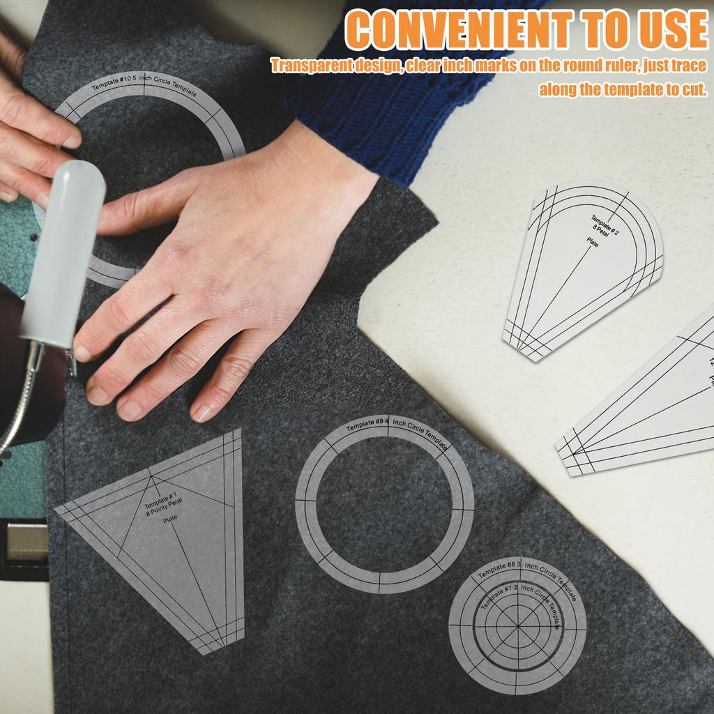 Creative Corner Knife Quilting Template Ruler Acrylic Sewing Ruler DIY Knitting Crafts Sewing Template Sewing Tool Corner Ruler