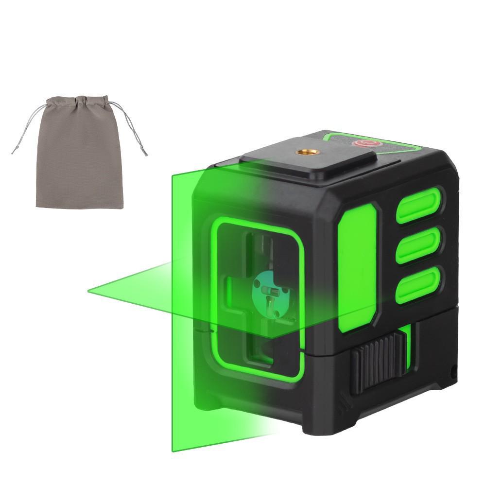 

High-Precision Portable Green Laser Level with Infrared 2-Line Projection for Home Use