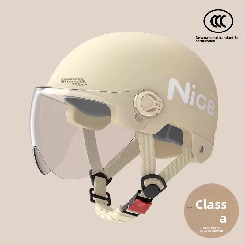 Electric Vehicle Helmet Men and Women Large Summer Breathable Four Seasons Universal Safety Helmet Half Helmet