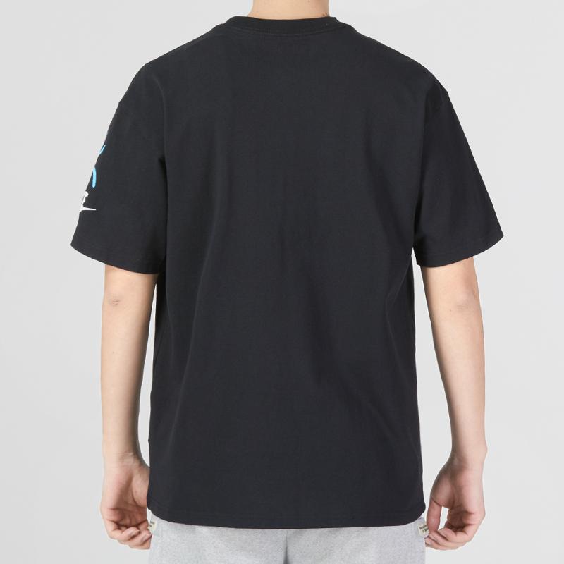 Nike M90 Pack 4 Sustainable Logo Print Casual Round Neck T-Shirt Men Tops Black DZ2851-010