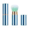 Compact Retractable Travel Powder Brush - Soft Makeup Tool for Blush and Beauty Touch-Ups
