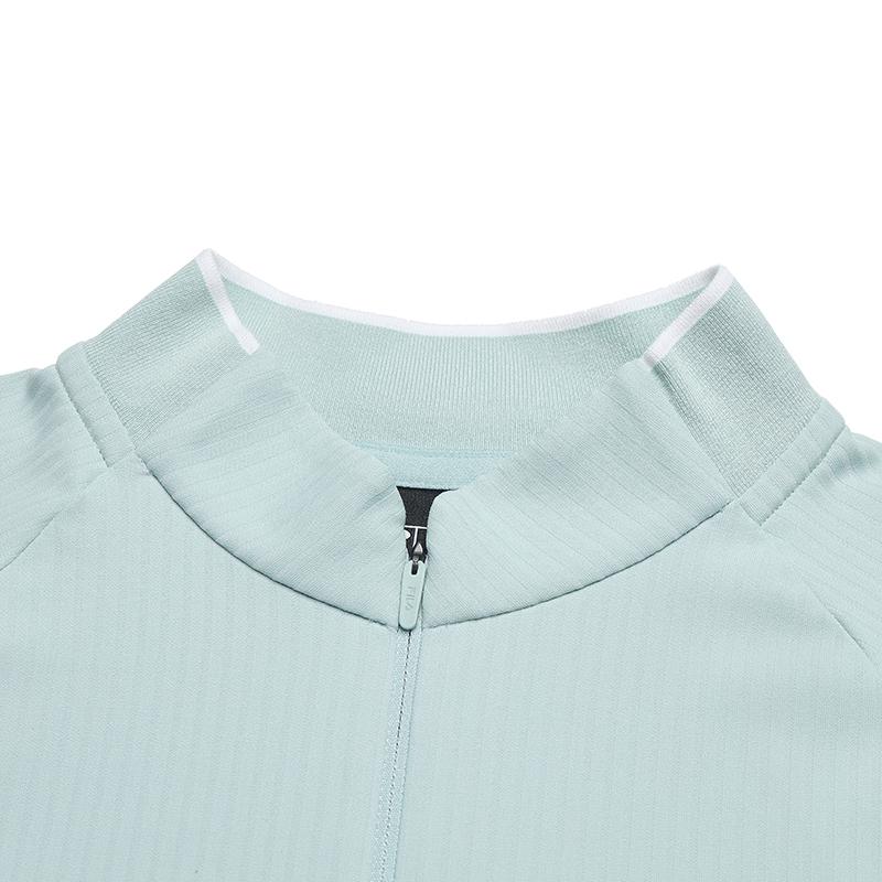 Fila Golf Series Lightweight Elastic Slim Fit Casual Sports Knit Long Sleeve T-Shirt Women Tops A11W545207FLB