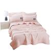 Solid Color Summer Blanket Water Washed Cotton Air Conditioning Cool Quilt Thickening Quilt Machine Washable Bed Duvets