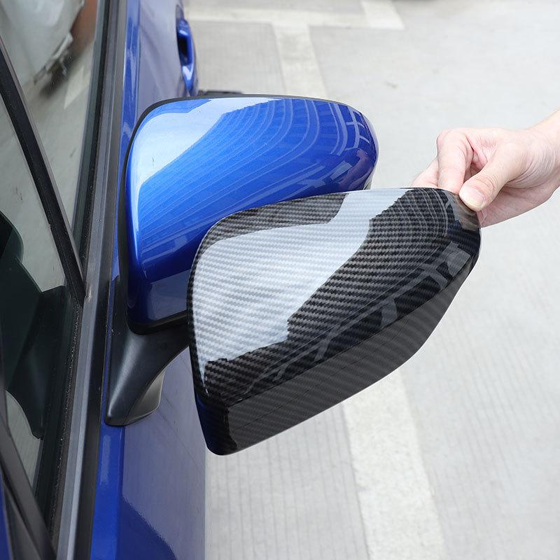 For Subaru WRX -2024 ABS Carbon Fiber Car Side Door Mirror Cover Trim Cover Sticker Car Accessories