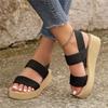 Summer Women's Sandals And Slippers, New Style Outer Wear, Small Increased Wedge-heeled Thick-soled Slippers