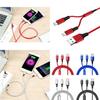 Durable Handset Data Line Double Metal Woven Nylon Data Cable For Apple And Android Devices