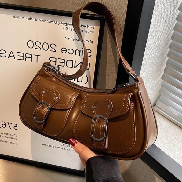 Lady Purse Fashion Underarm Bag for Women Girl Versatile Vintage Shoulder Bags