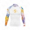 Long Sleeve Rash Guard Split Wetsuit Surfing Swimming Water Sports