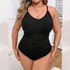 Damen Übergröße Bikini Badeanzug