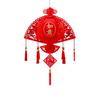Lint/Gold Foil Spring Festival Red Lantern 3D Spring Festival Hanging Pendant  Party