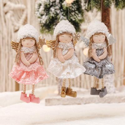 Christmas Doll Ornament Christmas Decoration 2025 Christmas Tree Hanging Pendant New Year Angel Doll Festival Gift for Children