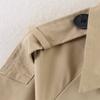 Women Double Breasted Lapel Short Trench Jacket Coat