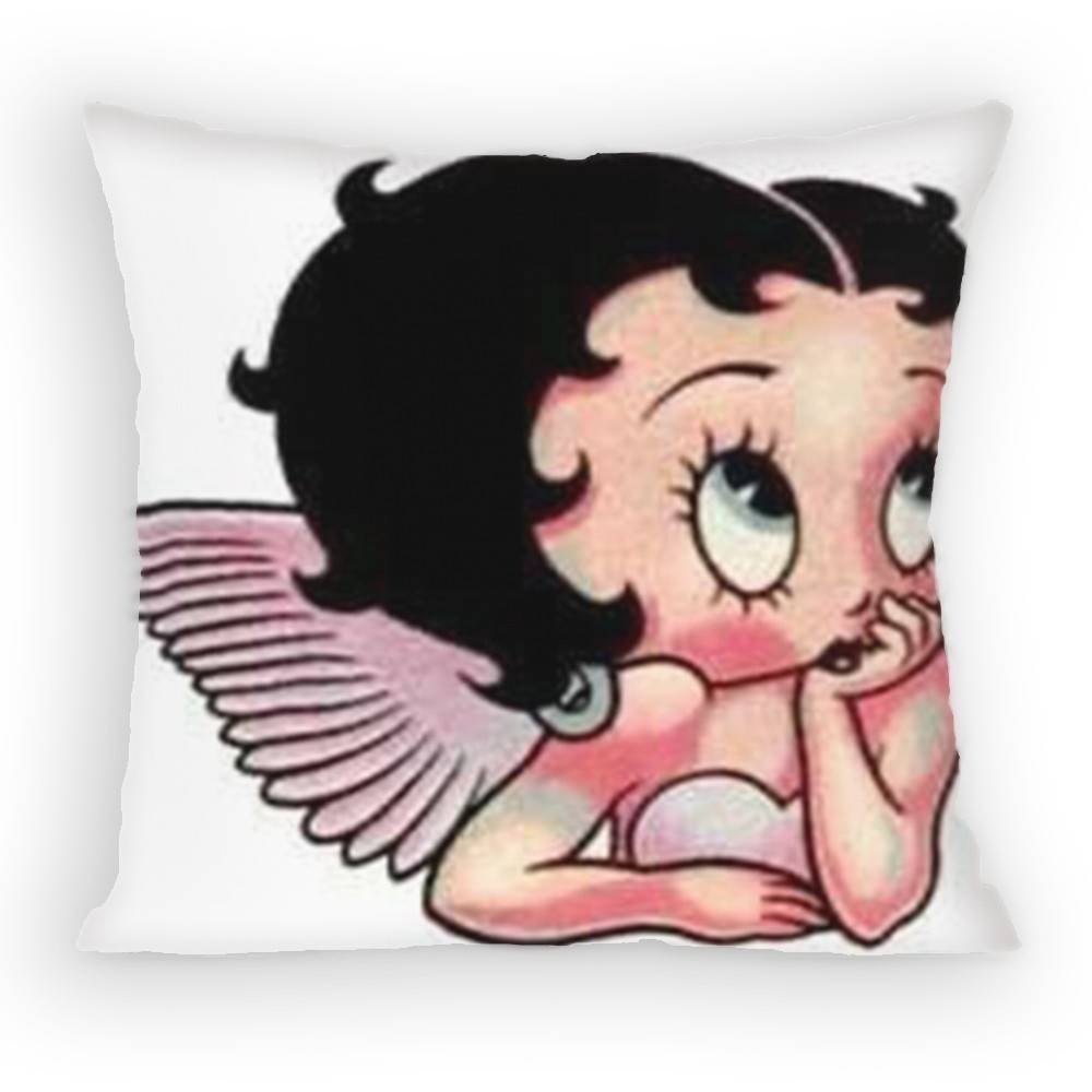 Classic CharacterAnime BBettys Boops Pillow Case Antidustmite Pillowcase Invisible zipper silky short plush Sofa cushion cover