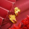 Frosted Ring, Ginkgo Leaf, Flower, National Fashion, Light Luxury Women's Ring, Small, Fresh and Cute