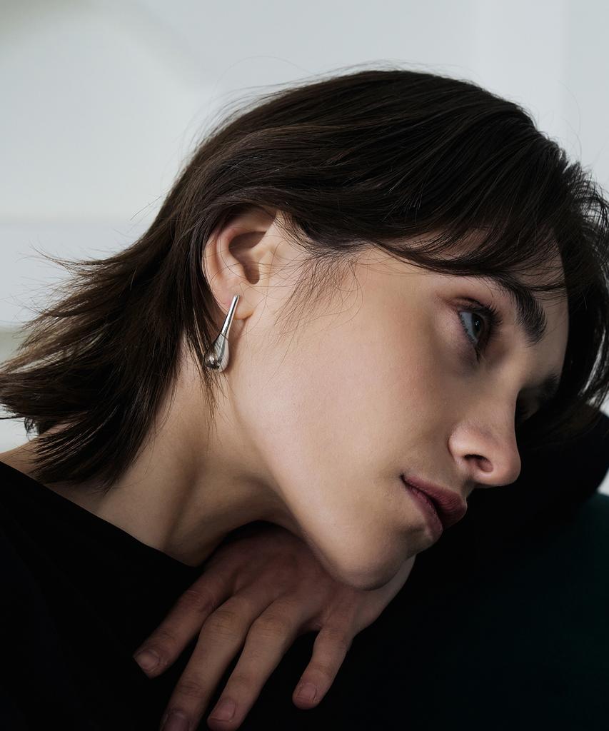 Tou Np030 Long Water Drops Earrings