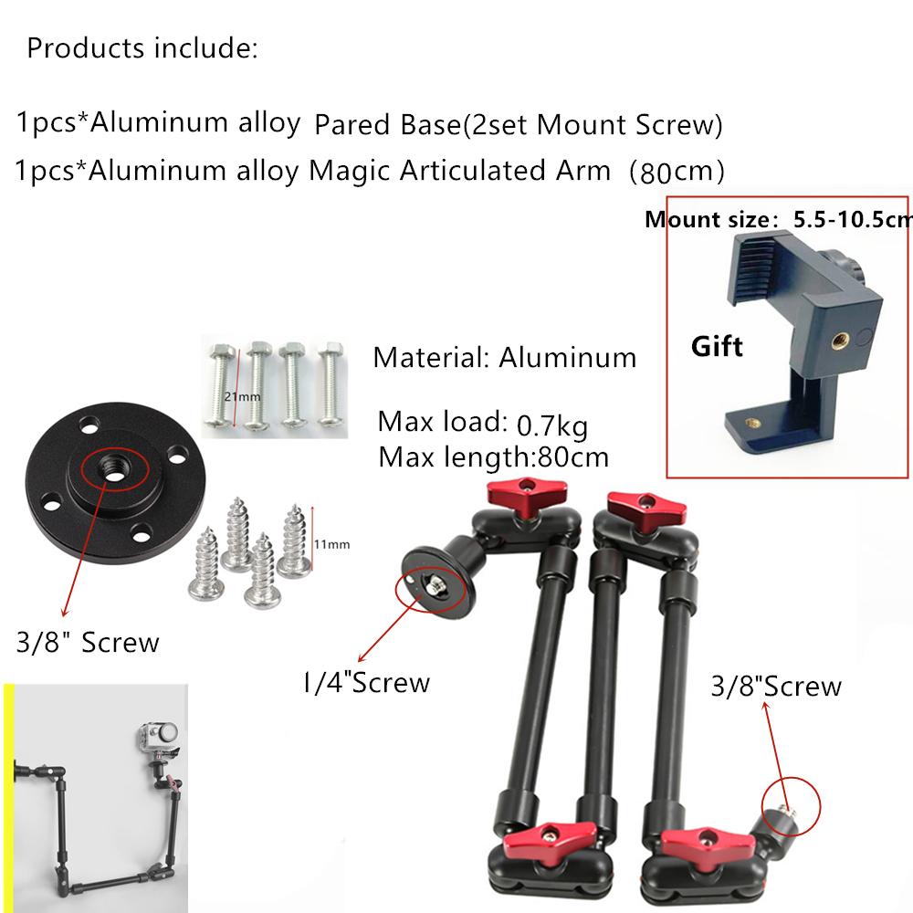 Magic Articulated Arm 32" Bracket for Gopor DSLR Camera Camcorder Smartphone Clamp Wall Mount Mini Tablet Webcam Video Studio