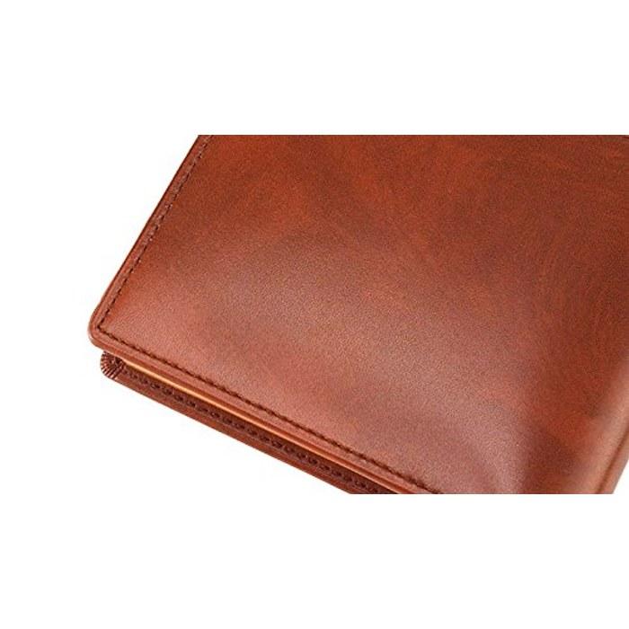 [Kipris] Two-Fold Wallet with Box Coin Case 8222(CHA) Brown W110xH96xD25mm