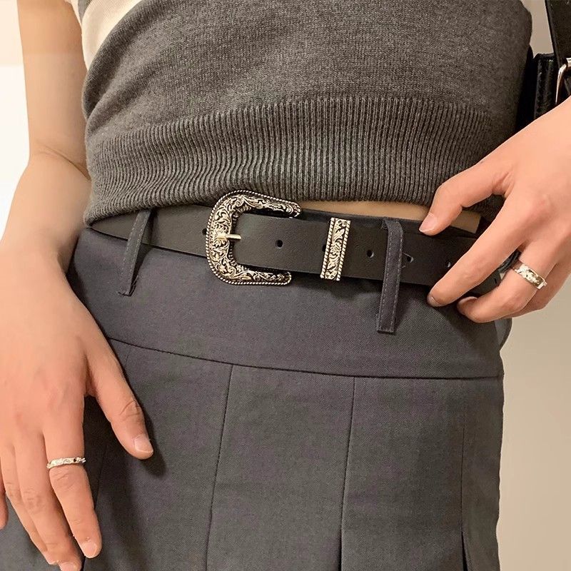Minimalistic Stylish Black Pu Belt For Casual And Business Wear Perfect For Jeans And Suits