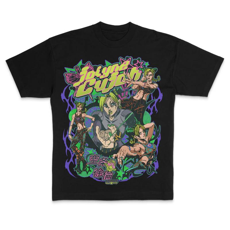 

2026 Vintage JoJos Bizarre Adventure Gyro Zeppeli T Shirt Men Retro 90s Anime Graphic Tees Streetwear Cotton Short Sleeve Tops L