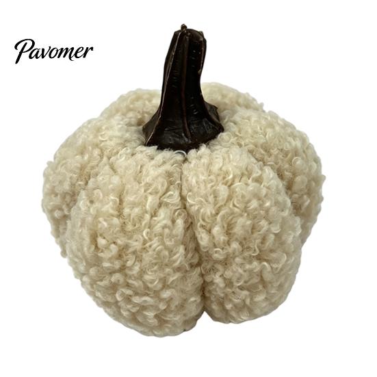 Plush Pumpkin Decor Mini Artificial Decoration, Fall 3D Stuffed Decorative Fabric Pumpkins Ornament for Autumn Halloween Thanksgiving Decoration Teddy