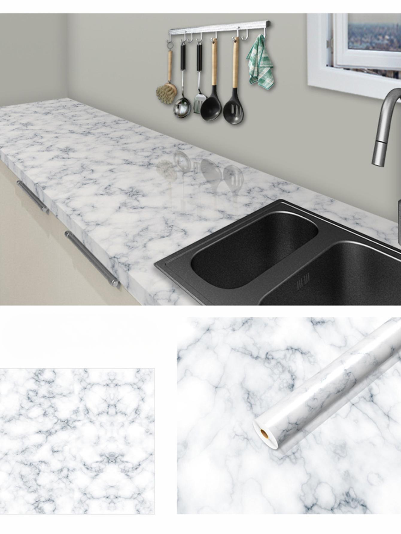 

Мраморная кухонная маслостойкая пленка, плита, водонепроницаемые, влагостойкие, самоклеящиеся обои, столешница, ремонт шкафа, плитка, наклейка 60cm×3m