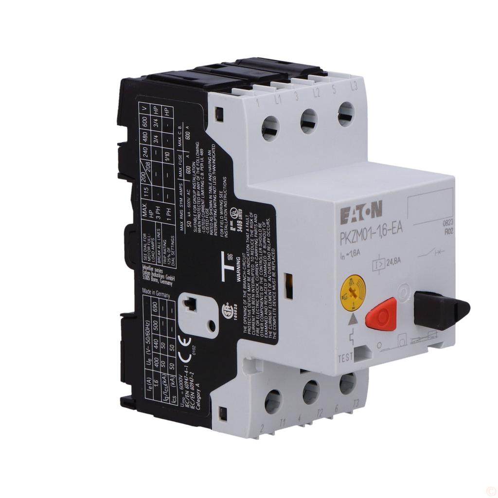 Motor circuit breaker PKZM01, Ir=1-1.6A PKZM01-1.6-EA
