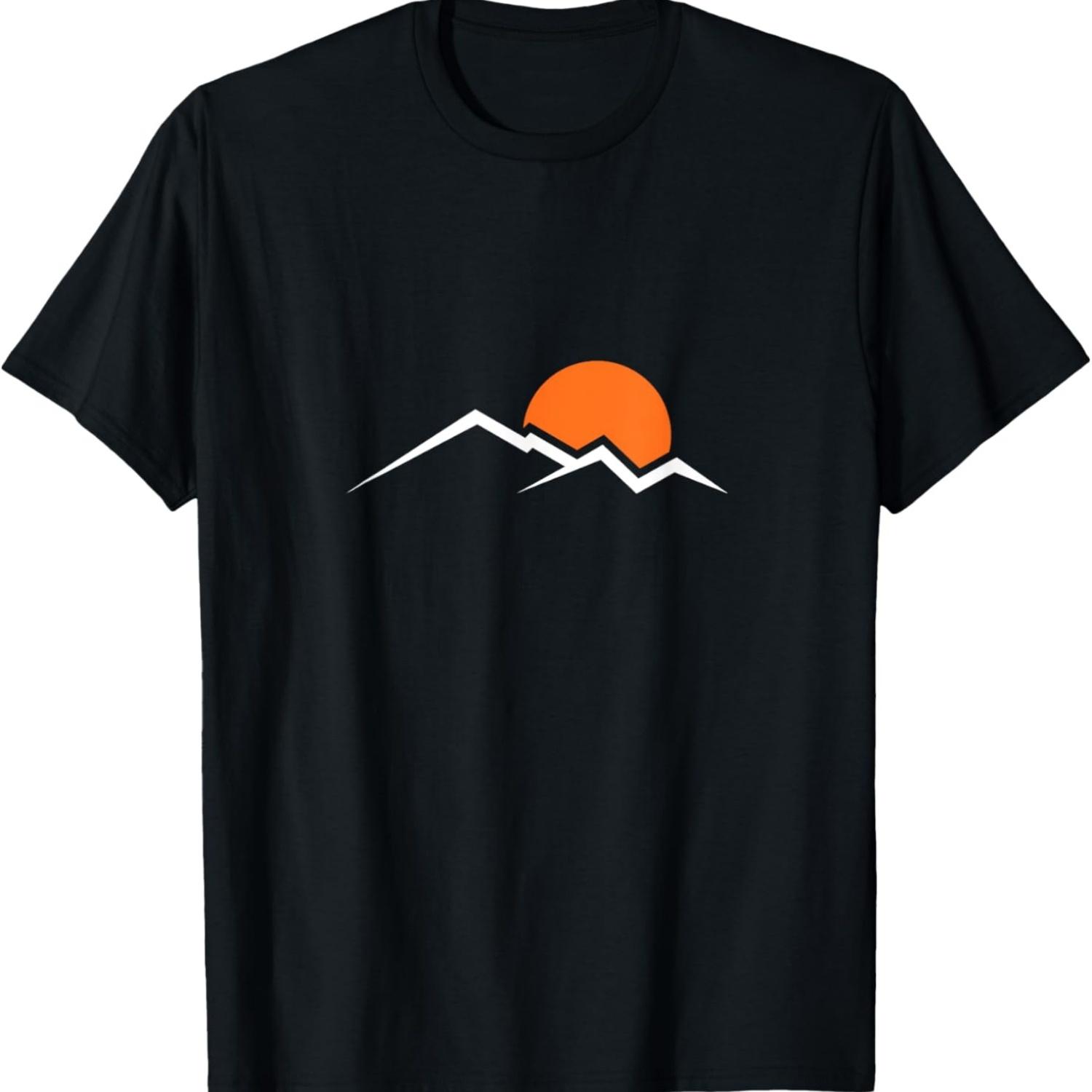 Mountain Motif T-Shirt Hiking Hoodie Hiking Clothing Mountain T-Shirt T-Shirt S