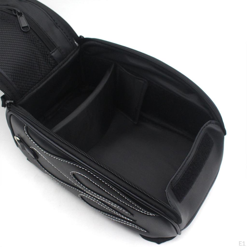 Terisass Motorrad Tankrucksack Leder - Universal Console Beutel Für Harley XL 883 1200