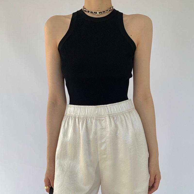 The New Summer Style of All Kinds of Cold Elastic Slimming I-vests for Women Halter Halter Sleeveless Tops To Wear