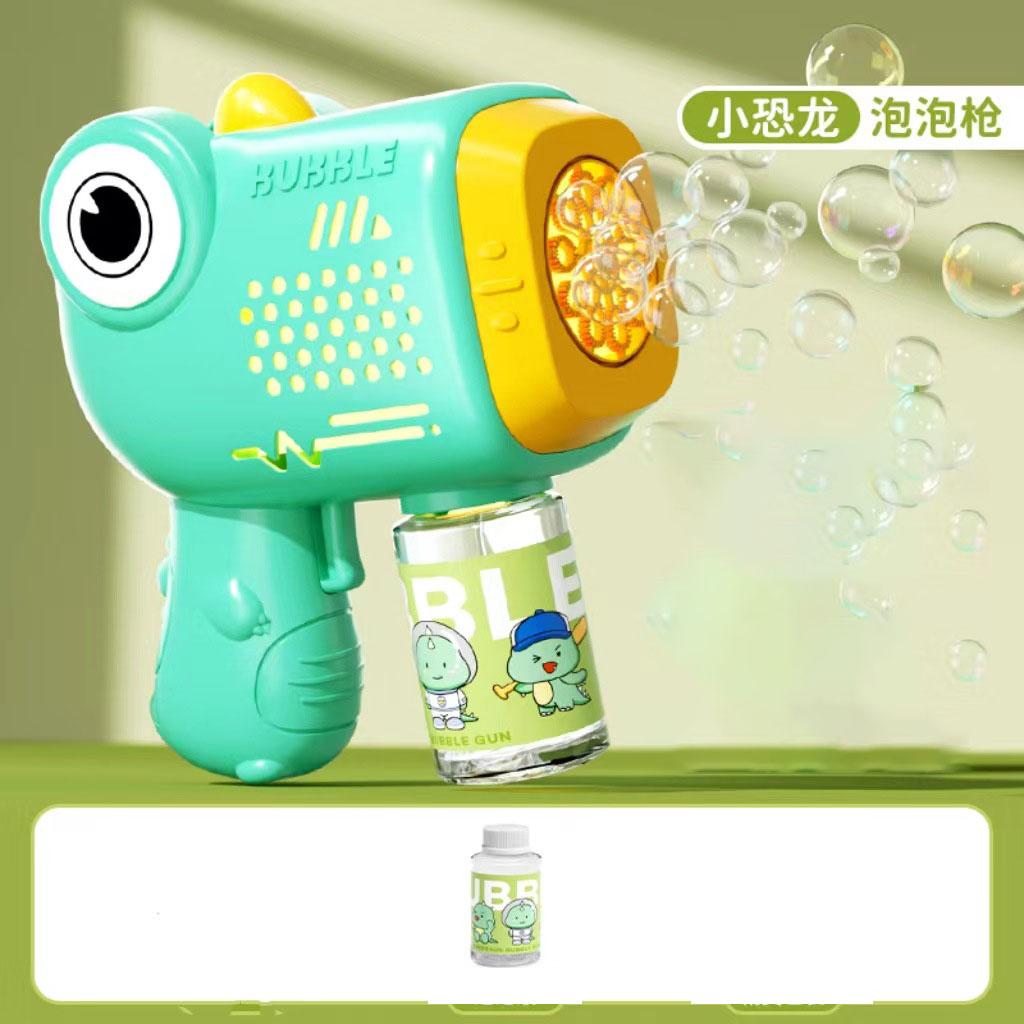 New Little Bear Bubble Gun Kids Toy Bubbles Machine Automatic Soap Blower With Light Summer Outdoor Party Games Children Gift
